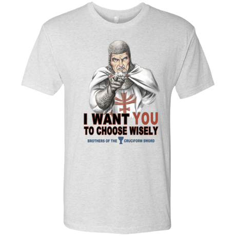 T-Shirts Heather White / Small Choose Wisely Men's Triblend T-Shirt