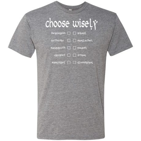 T-Shirts Premium Heather / Small Choose wisely Men's Triblend T-Shirt