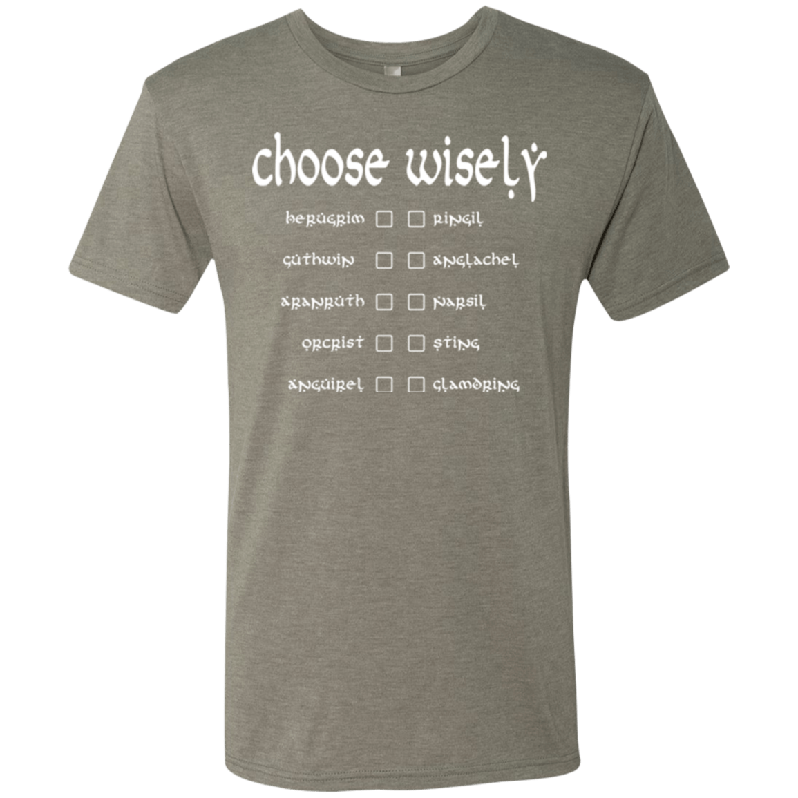 T-Shirts Venetian Grey / Small Choose wisely Men's Triblend T-Shirt