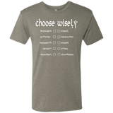 T-Shirts Venetian Grey / Small Choose wisely Men's Triblend T-Shirt