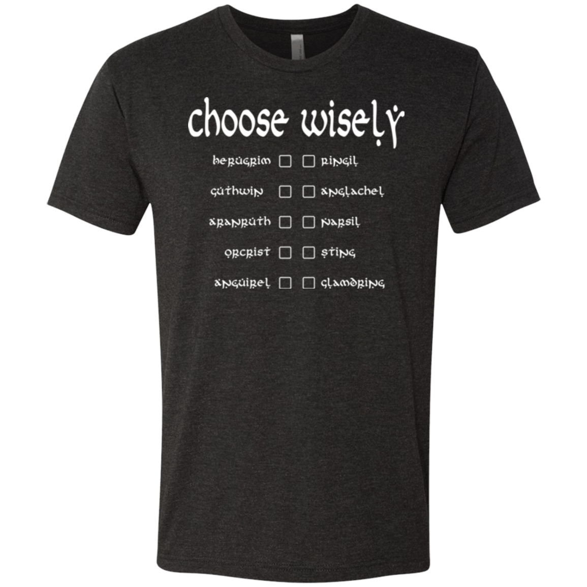T-Shirts Vintage Black / Small Choose wisely Men's Triblend T-Shirt
