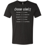 T-Shirts Vintage Black / Small Choose wisely Men's Triblend T-Shirt