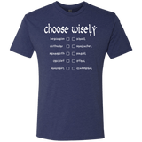 T-Shirts Vintage Navy / Small Choose wisely Men's Triblend T-Shirt