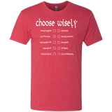 T-Shirts Vintage Red / Small Choose wisely Men's Triblend T-Shirt