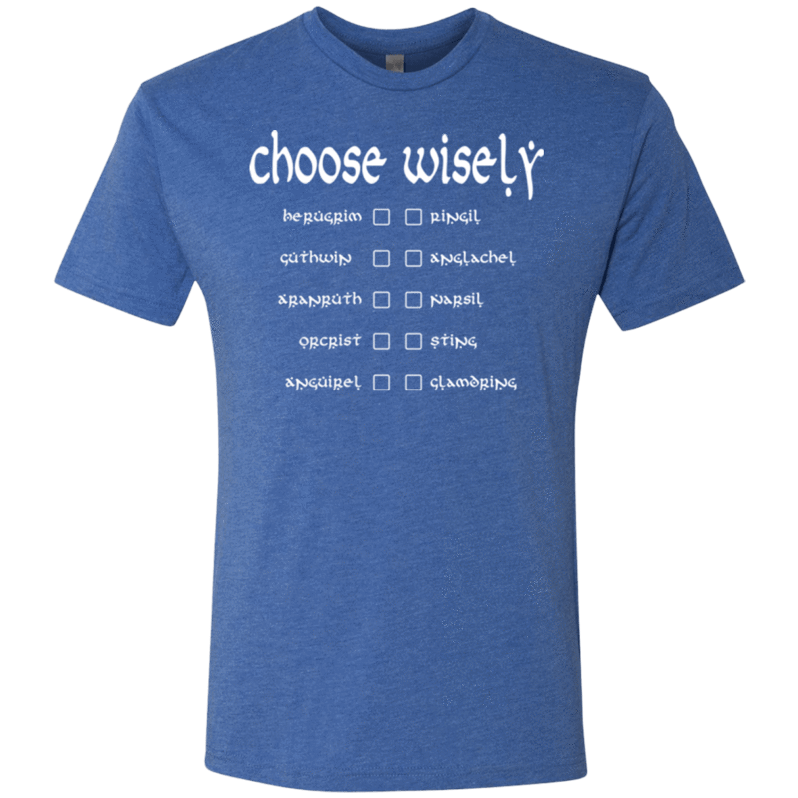 T-Shirts Vintage Royal / Small Choose wisely Men's Triblend T-Shirt