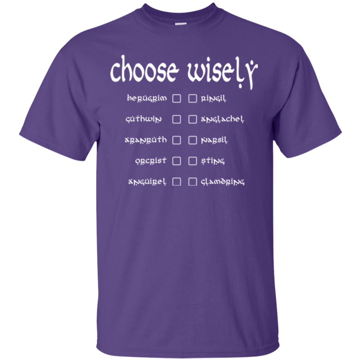 T-Shirts Purple / Small Choose wisely T-Shirt