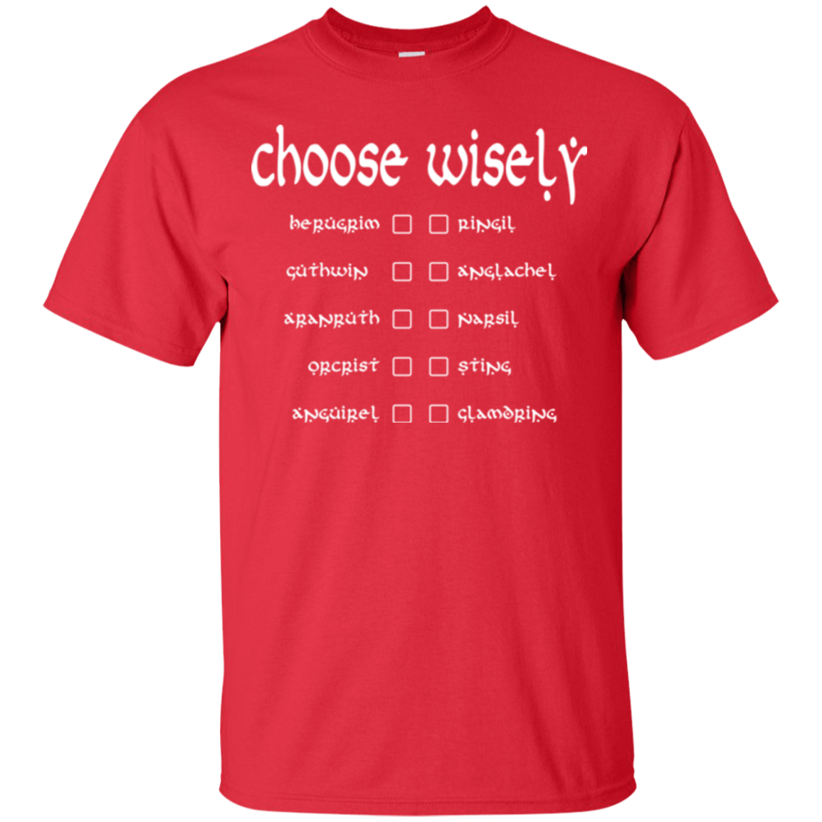 T-Shirts Red / Small Choose wisely T-Shirt