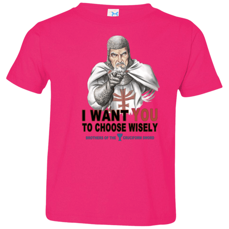 T-Shirts Hot Pink / 2T Choose Wisely Toddler Premium T-Shirt