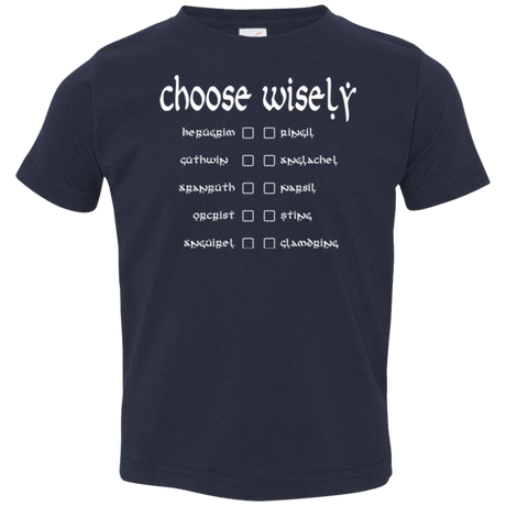 T-Shirts Navy / 2T Choose wisely Toddler Premium T-Shirt