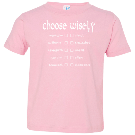 T-Shirts Pink / 2T Choose wisely Toddler Premium T-Shirt