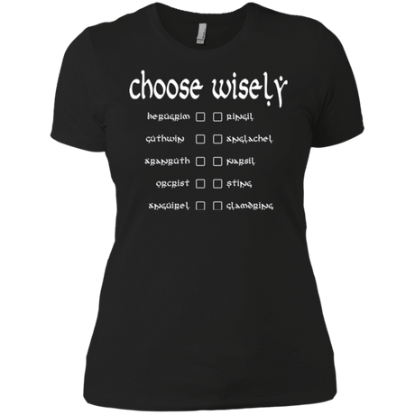 T-Shirts Black / X-Small Choose wisely Women's Premium T-Shirt
