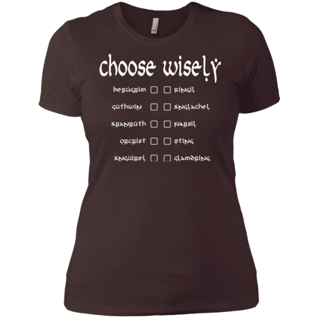T-Shirts Dark Chocolate / X-Small Choose wisely Women's Premium T-Shirt