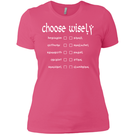 T-Shirts Hot Pink / X-Small Choose wisely Women's Premium T-Shirt