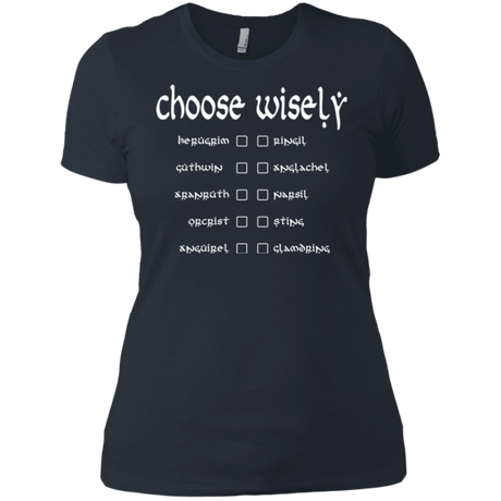 T-Shirts Indigo / X-Small Choose wisely Women's Premium T-Shirt