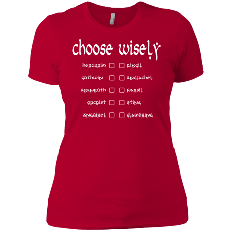 T-Shirts Red / X-Small Choose wisely Women's Premium T-Shirt