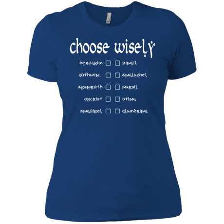 T-Shirts Royal / X-Small Choose wisely Women's Premium T-Shirt