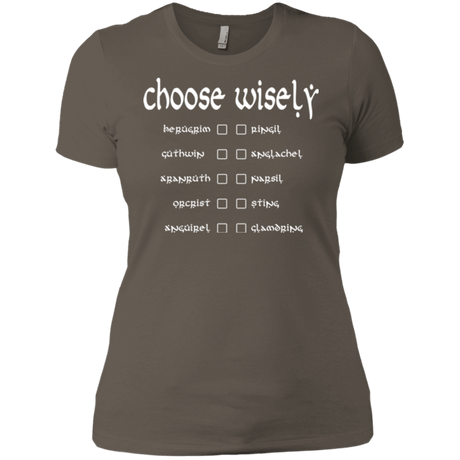 T-Shirts Warm Grey / X-Small Choose wisely Women's Premium T-Shirt