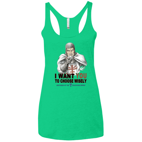 T-Shirts Envy / X-Small Choose Wisely Women's Triblend Racerback Tank