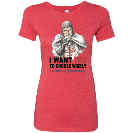 T-Shirts Vintage Red / Small Choose Wisely Women's Triblend T-Shirt