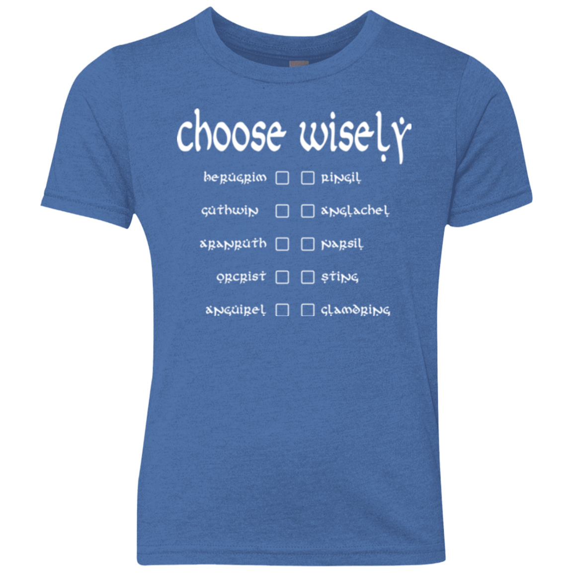 T-Shirts Vintage Royal / YXS Choose wisely Youth Triblend T-Shirt
