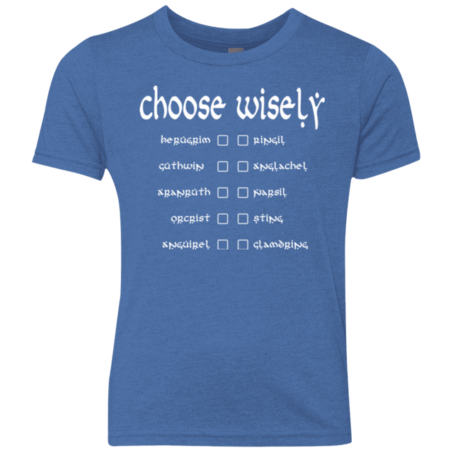 T-Shirts Vintage Royal / YXS Choose wisely Youth Triblend T-Shirt