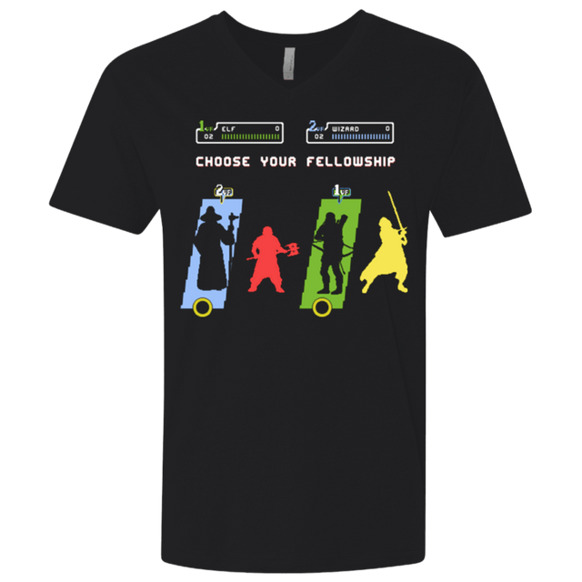 T-Shirts Black / X-Small Choose your Fellowship Men's Premium V-Neck