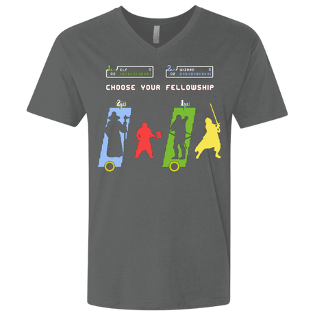 T-Shirts Heavy Metal / X-Small Choose your Fellowship Men's Premium V-Neck