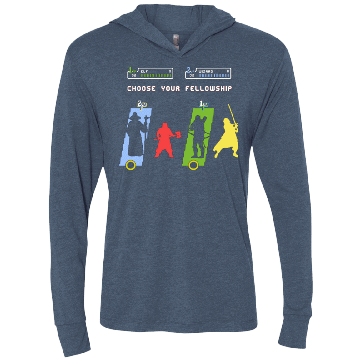 T-Shirts Indigo / X-Small Choose your Fellowship Triblend Long Sleeve Hoodie Tee