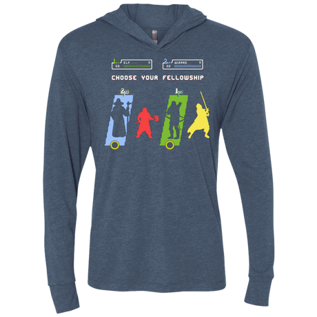 T-Shirts Indigo / X-Small Choose your Fellowship Triblend Long Sleeve Hoodie Tee