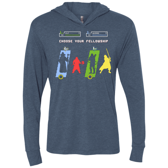 T-Shirts Indigo / X-Small Choose your Fellowship Triblend Long Sleeve Hoodie Tee