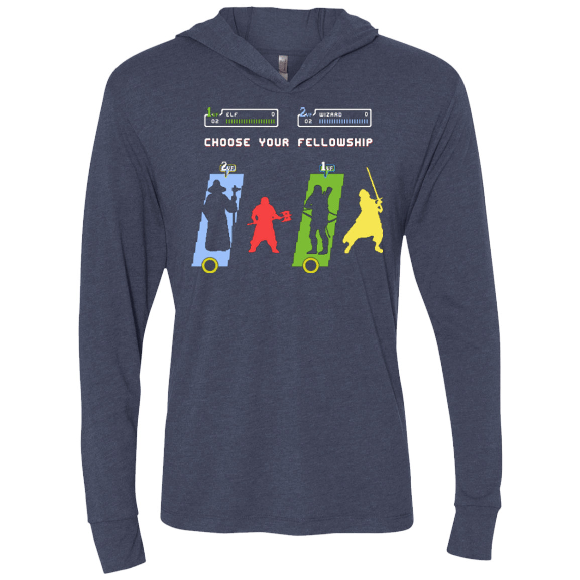 T-Shirts Vintage Navy / X-Small Choose your Fellowship Triblend Long Sleeve Hoodie Tee