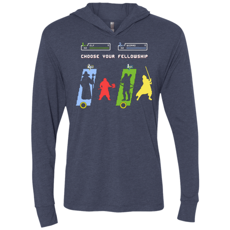 T-Shirts Vintage Navy / X-Small Choose your Fellowship Triblend Long Sleeve Hoodie Tee