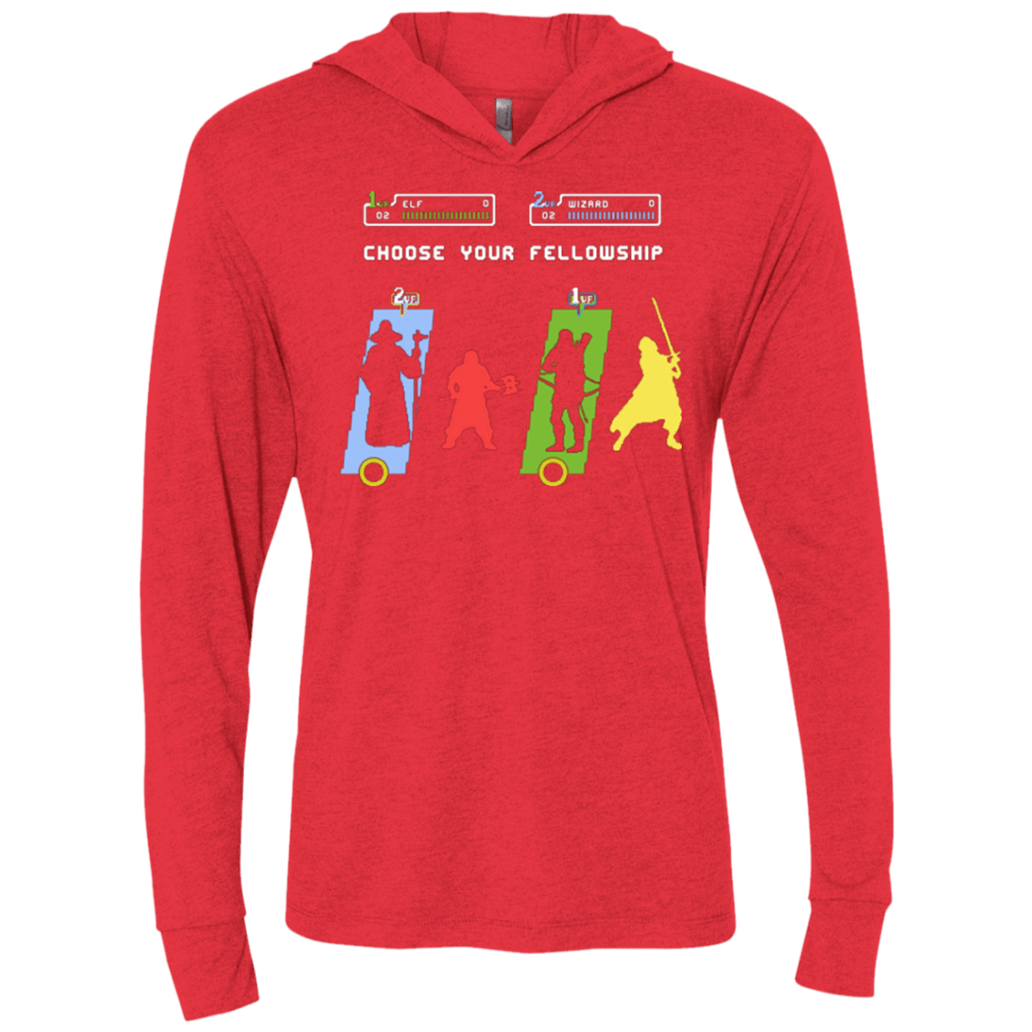 T-Shirts Vintage Red / X-Small Choose your Fellowship Triblend Long Sleeve Hoodie Tee