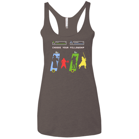 T-Shirts Macchiato / X-Small Choose your Fellowship Women's Triblend Racerback Tank