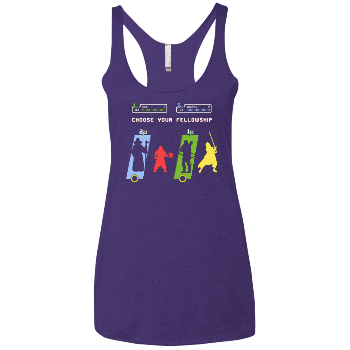 T-Shirts Purple / X-Small Choose your Fellowship Women's Triblend Racerback Tank