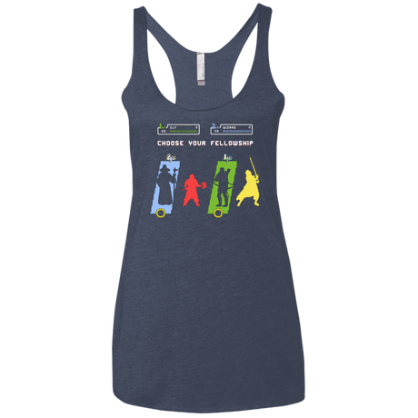 T-Shirts Vintage Navy / X-Small Choose your Fellowship Women's Triblend Racerback Tank