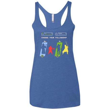T-Shirts Vintage Royal / X-Small Choose your Fellowship Women's Triblend Racerback Tank