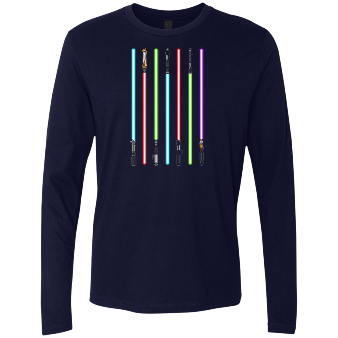 T-Shirts Midnight Navy / Small Choose Your Saber Men's Premium Long Sleeve