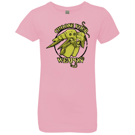 T-Shirts Light Pink / YXS CHOOSE YOUR WEAPON Girls Premium T-Shirt