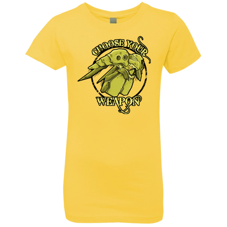 T-Shirts Vibrant Yellow / YXS CHOOSE YOUR WEAPON Girls Premium T-Shirt