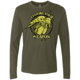 T-Shirts Military Green / Small CHOOSE YOUR WEAPON Men's Premium Long Sleeve