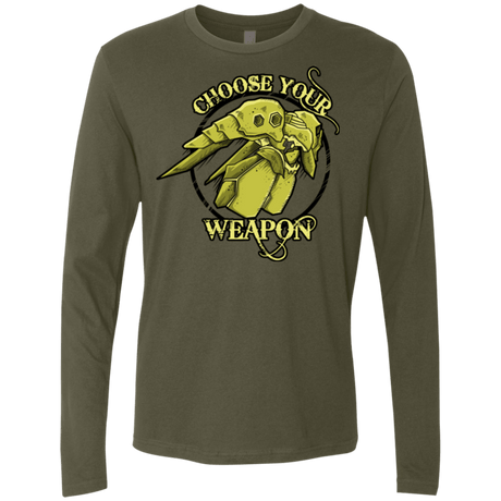 T-Shirts Military Green / Small CHOOSE YOUR WEAPON Men's Premium Long Sleeve