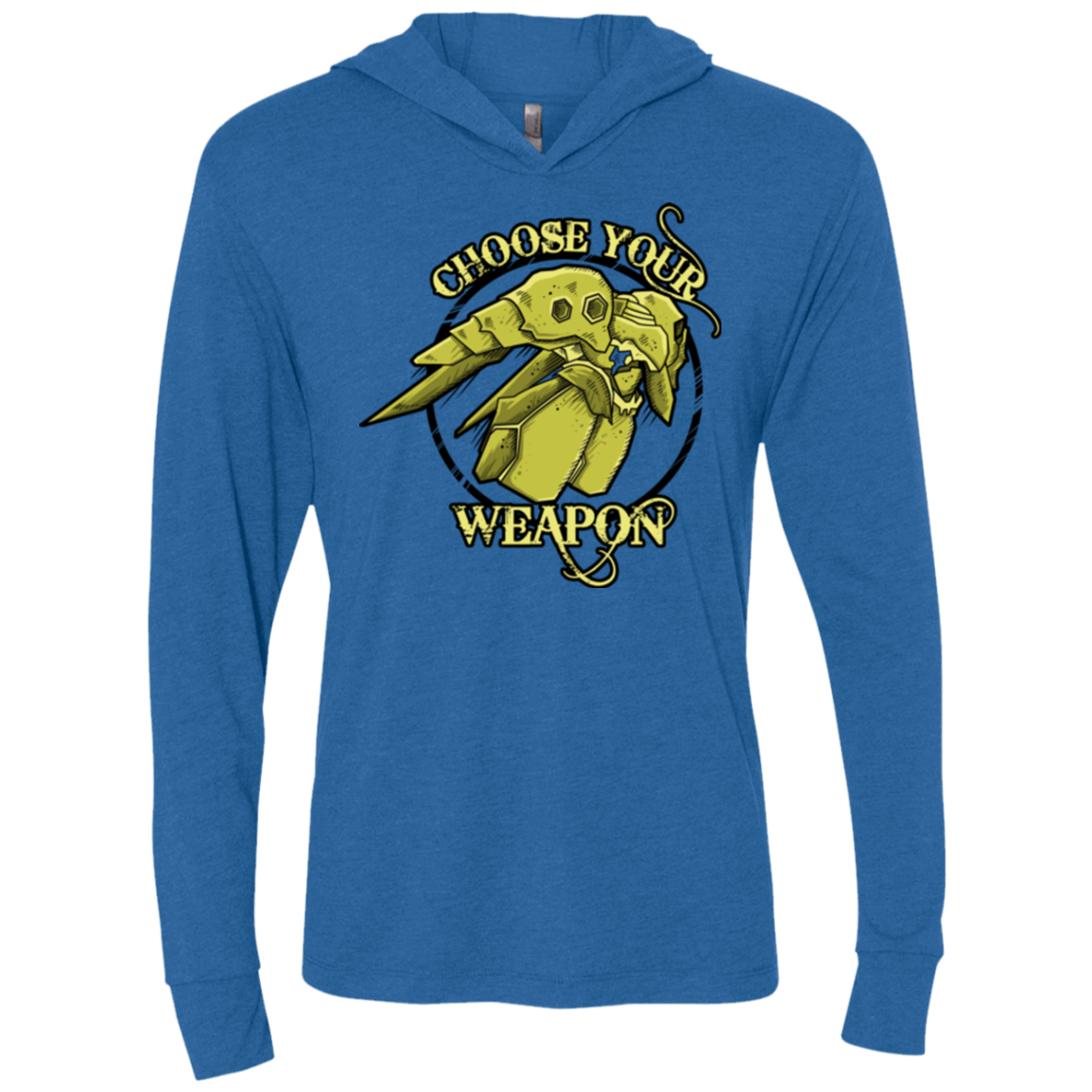 T-Shirts Vintage Royal / X-Small CHOOSE YOUR WEAPON Triblend Long Sleeve Hoodie Tee