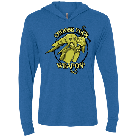 T-Shirts Vintage Royal / X-Small CHOOSE YOUR WEAPON Triblend Long Sleeve Hoodie Tee