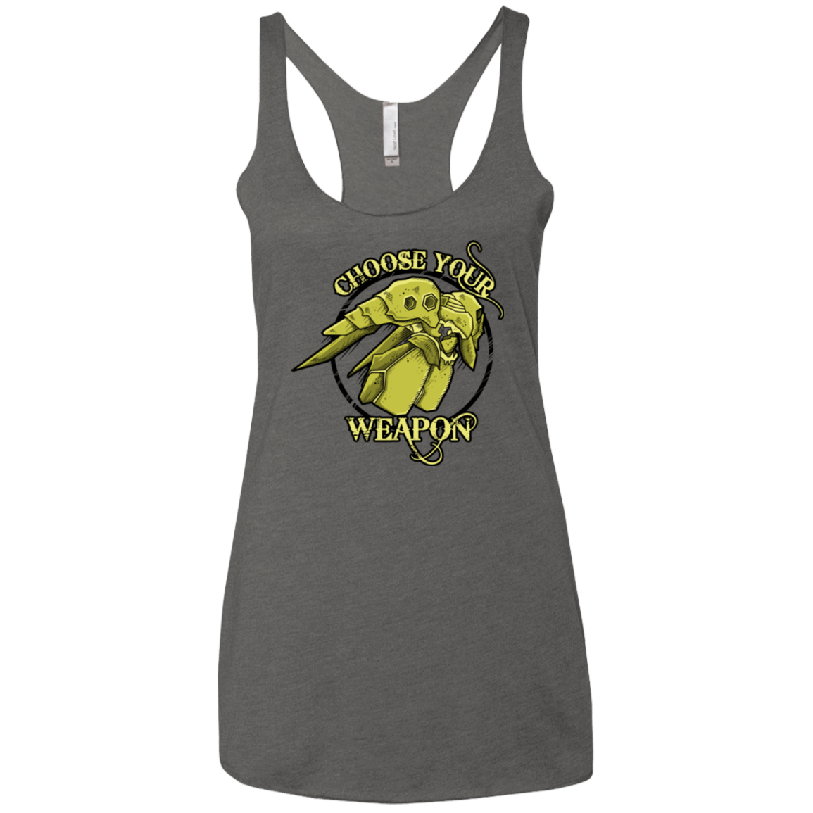 T-Shirts Premium Heather / X-Small CHOOSE YOUR WEAPON Women's Triblend Racerback Tank