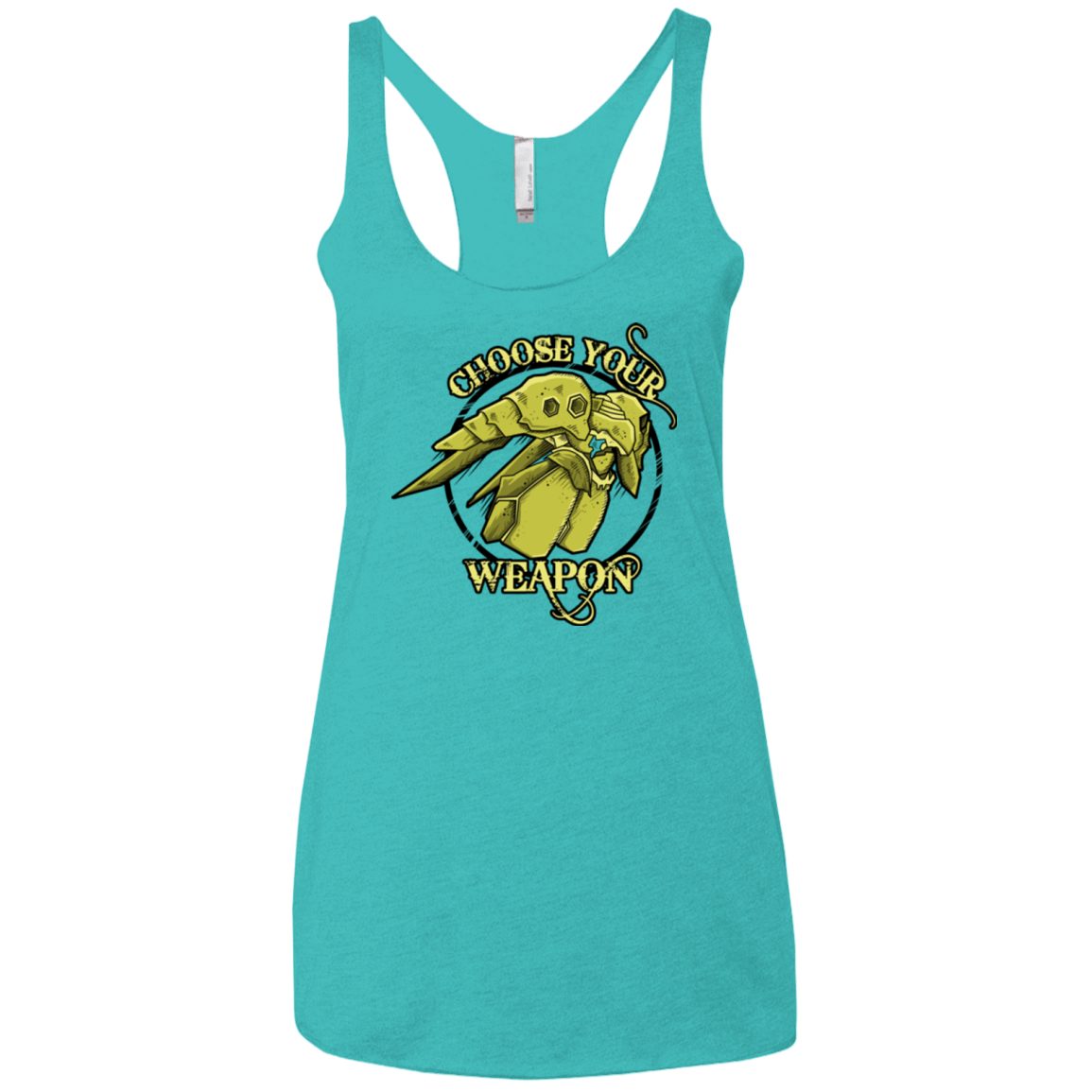 T-Shirts Tahiti Blue / X-Small CHOOSE YOUR WEAPON Women's Triblend Racerback Tank