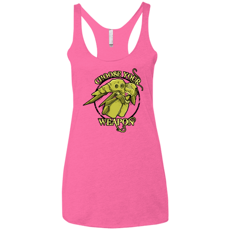 T-Shirts Vintage Pink / X-Small CHOOSE YOUR WEAPON Women's Triblend Racerback Tank
