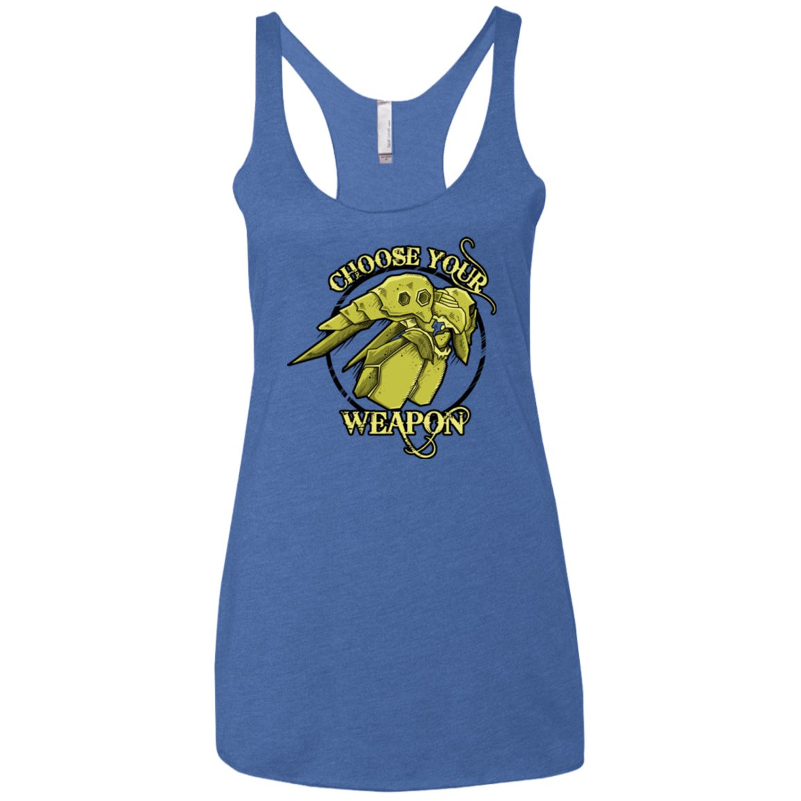 T-Shirts Vintage Royal / X-Small CHOOSE YOUR WEAPON Women's Triblend Racerback Tank