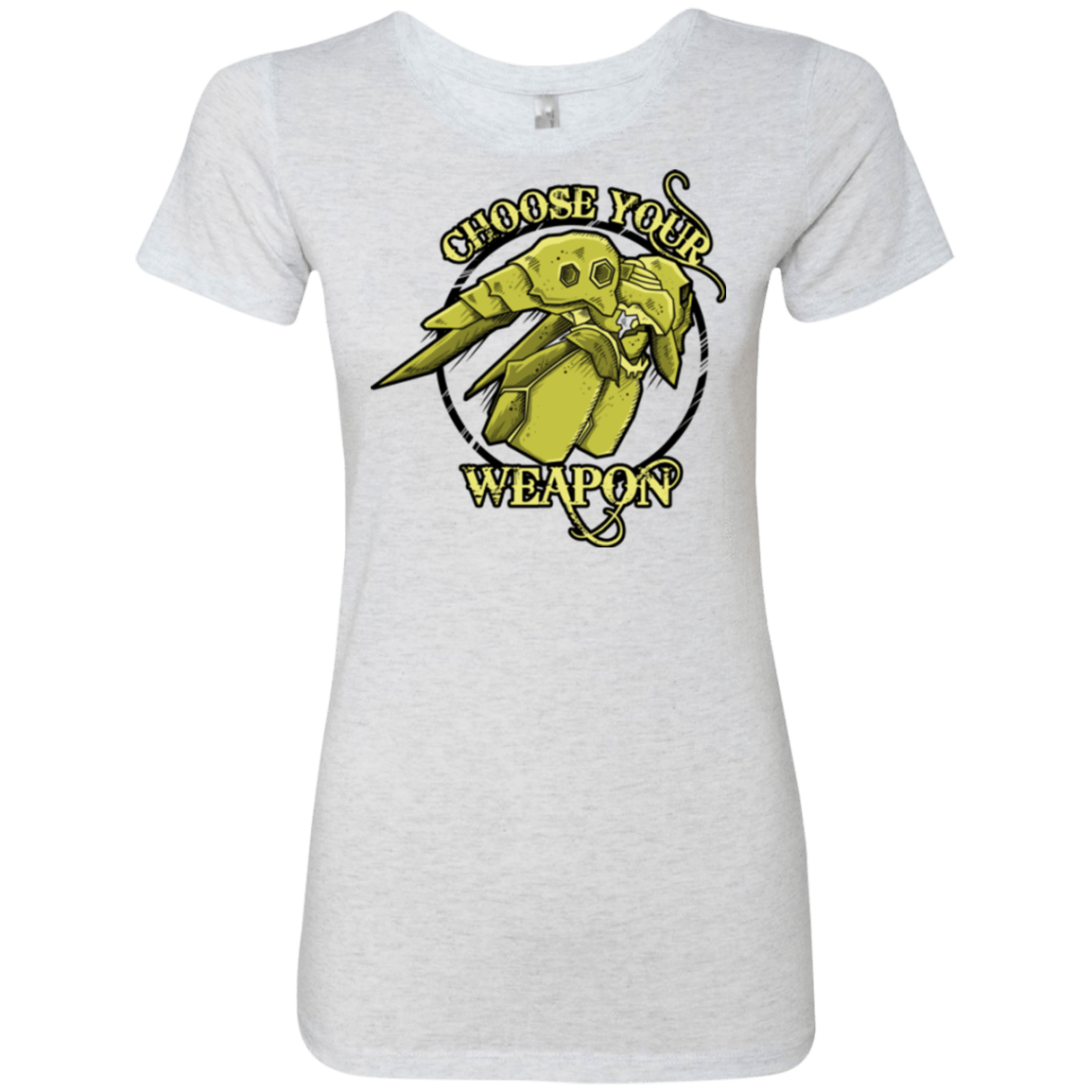 T-Shirts Heather White / Small CHOOSE YOUR WEAPON Women's Triblend T-Shirt