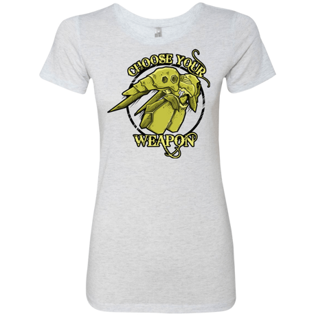 T-Shirts Heather White / Small CHOOSE YOUR WEAPON Women's Triblend T-Shirt
